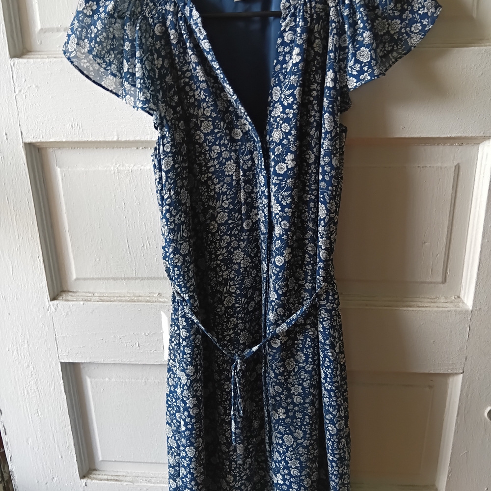 H&M Blue Floral Dress